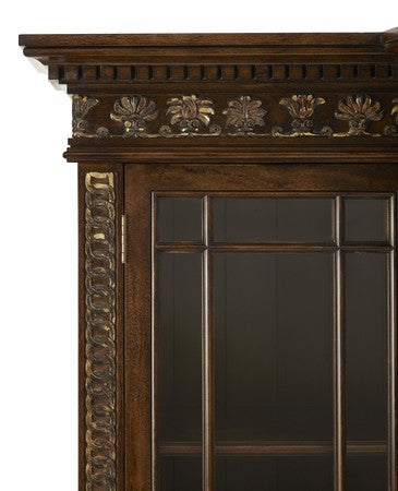 Montgomery Breakfront - #13 Antique Mahogany with Antiqued Gold Leaf