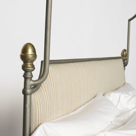 Montclair Campaign Bed - Queen - French Steel