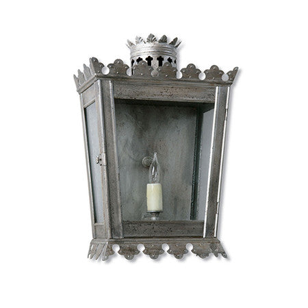 Miguel Wall Lantern - Antiqued Silver