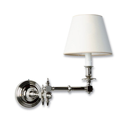 Flores Swing Arm Sconce - Polished Nickel
