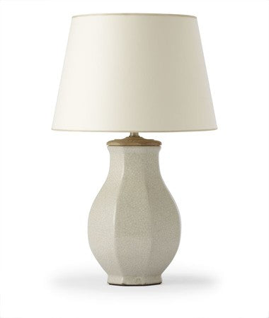Kingsley Lamp - Beige - Beige Crackle
