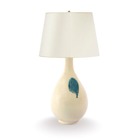 Thorpe Table Lamp - Blue - Fine Crackle