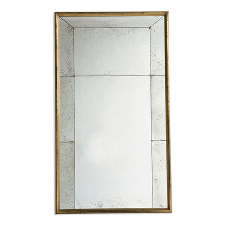 Trumeau Mirror - Antiqued Dutch Gold Over Black