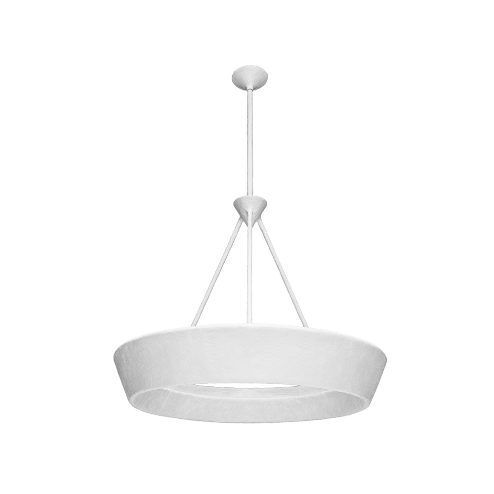 Ring Chandelier - White Plaster