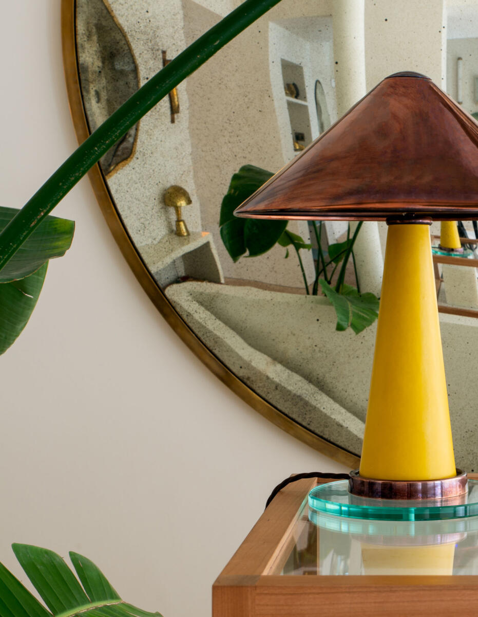 Round Convex Mirror - Antiqued 600mm