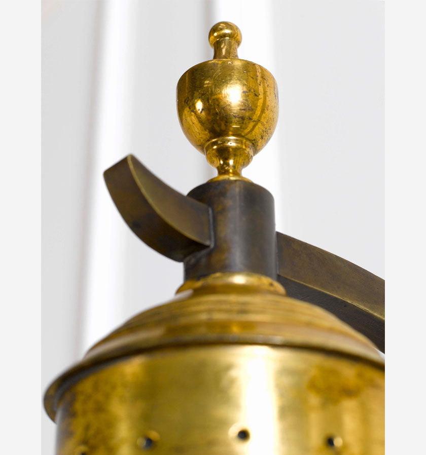 Wexford Wall Lantern - Antique Brass / Gilt detailing
