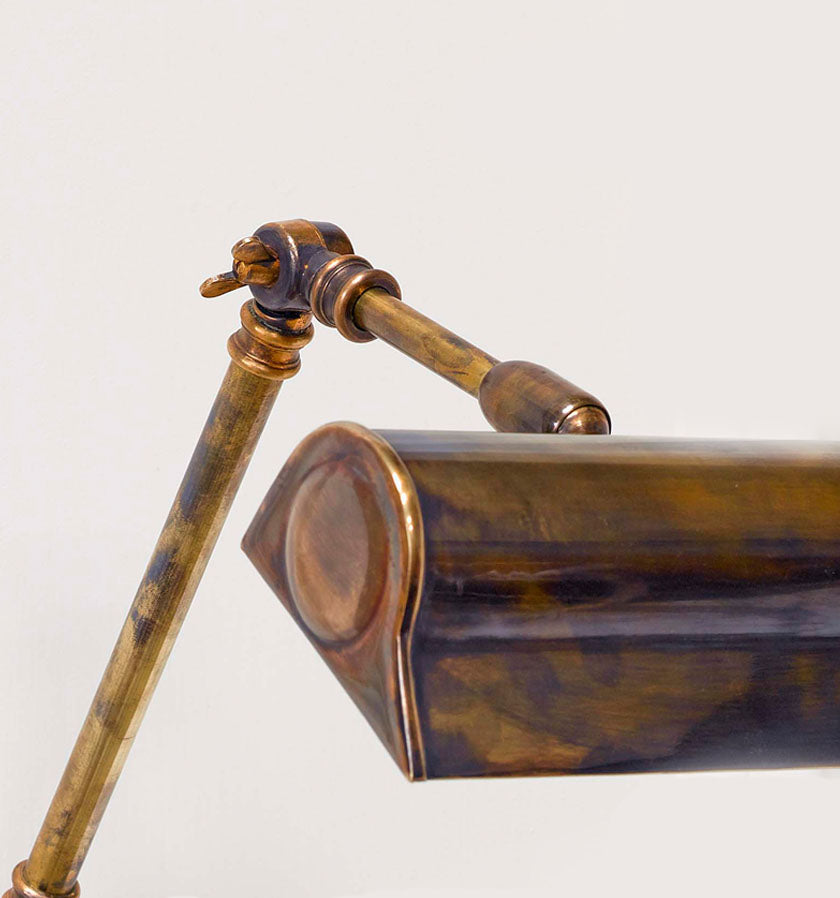 6" Bookcase Light with US Mounting Plate - Antique Brass