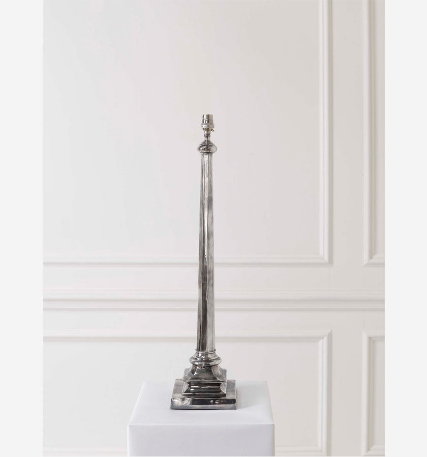 Charlton Lamp - Antique Silver
