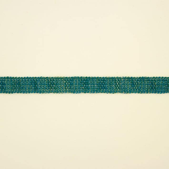 Hopsack Braid 16mm - Peacock
