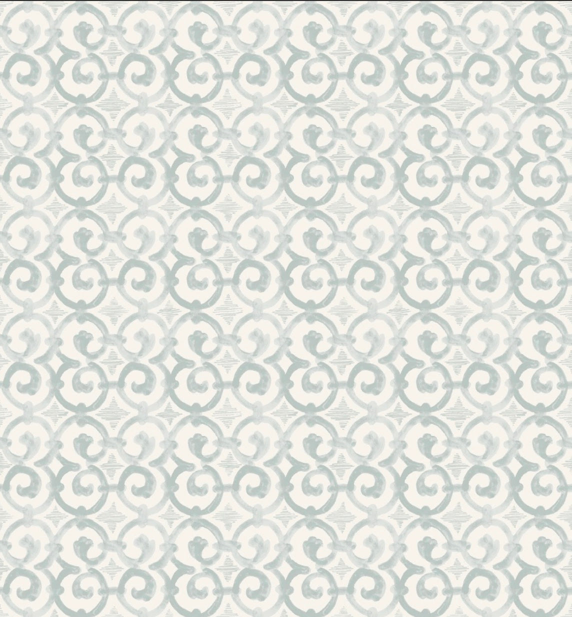 Filigree Wallpaper - Sea Mist