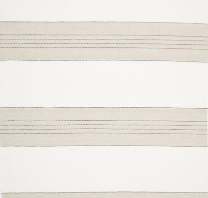 Broad Stripe Linen (Horizontal stripes) - Natural / White