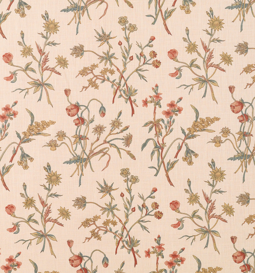 Meadow Flowers on Linen