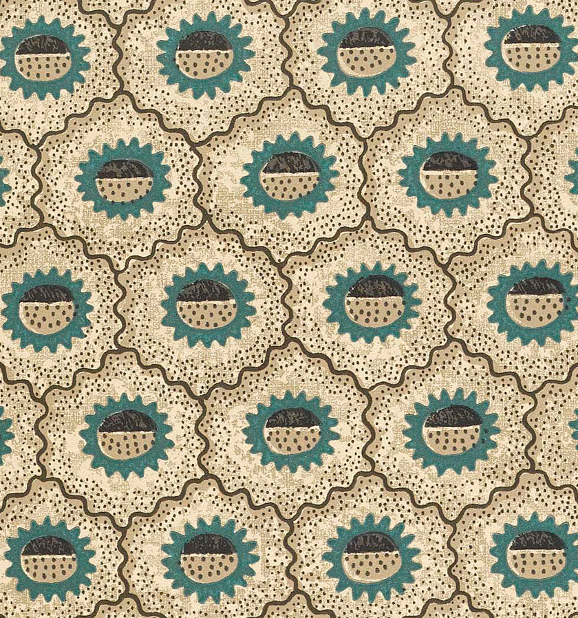 Sunburst Wallpaper - Green
