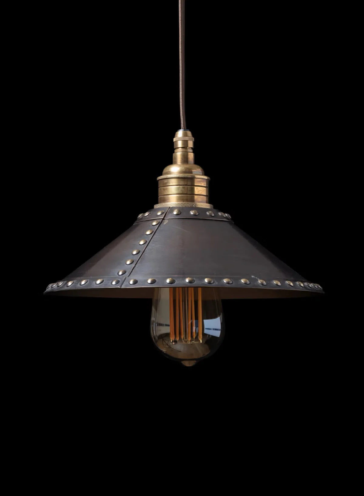 Kick Hanging Light (Studded Shade) (Large)