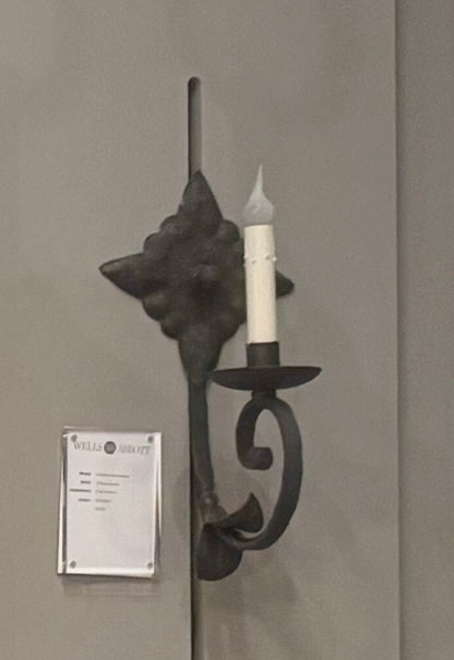 Victoria 1 Light Sconce - Gunmetal