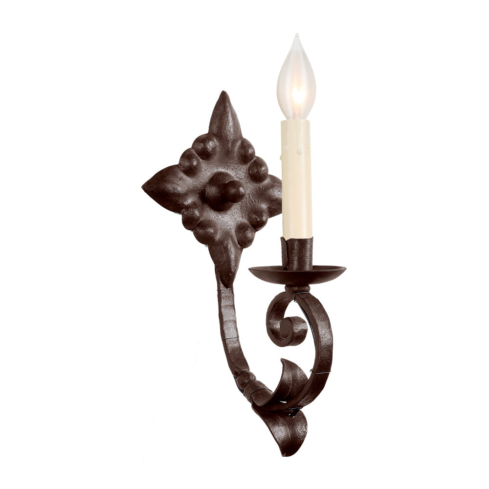 Victoria 1 Light Sconce - Gunmetal