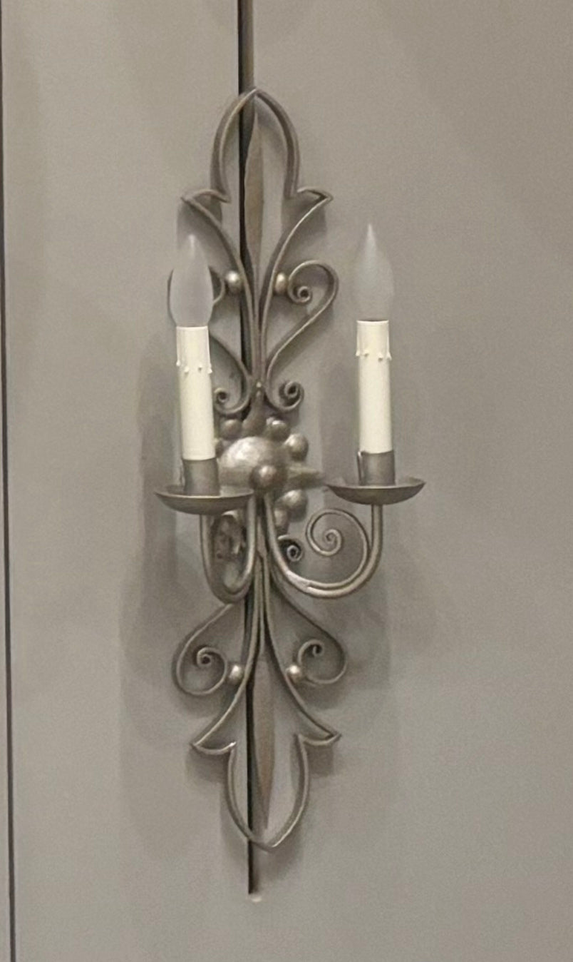 Claudia 2 Light Sconce - Pyrite