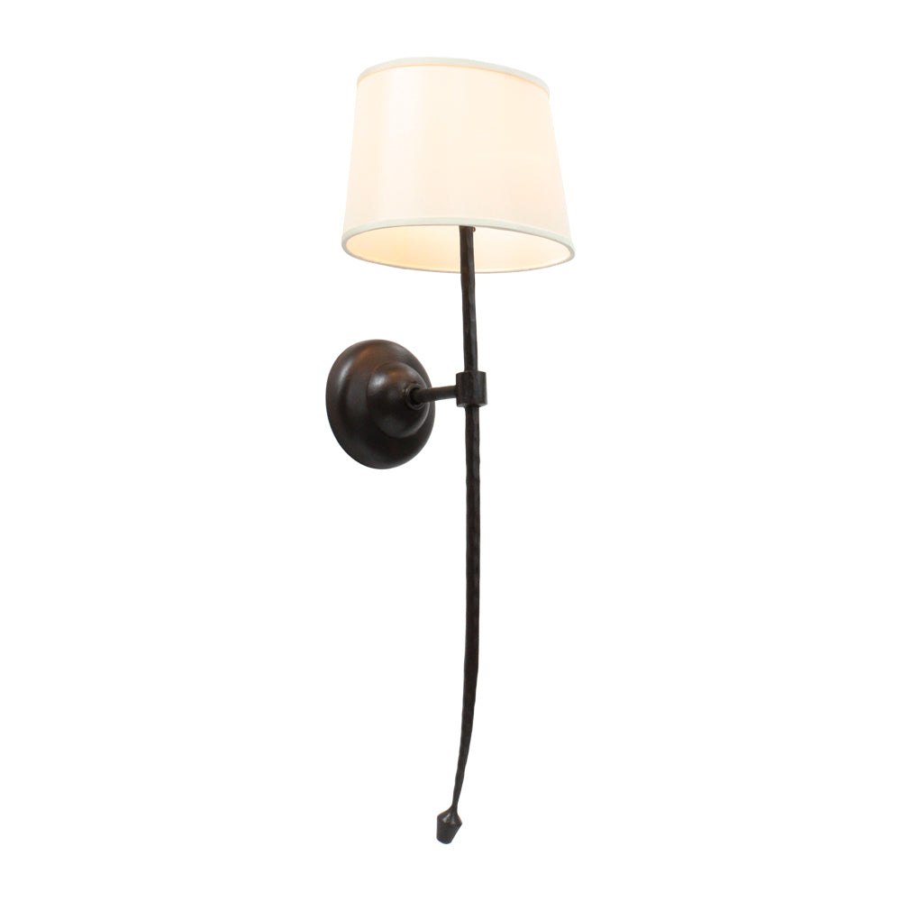 Nikki 1 Light Sconce w/Shade - Traditional Brown