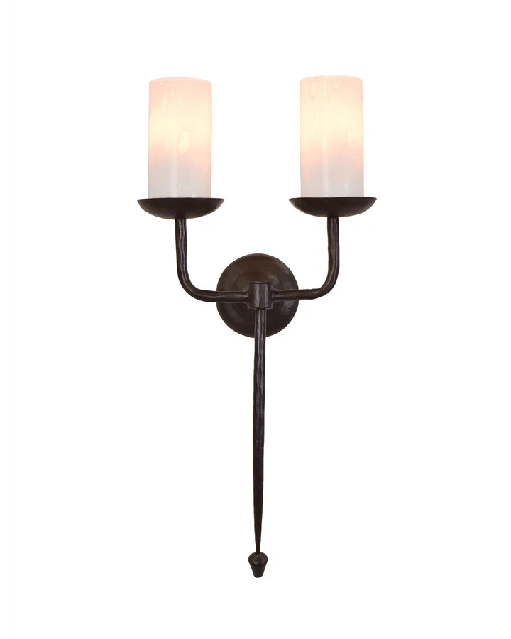 Nikki 2 Lights Sconce - Gunmetal