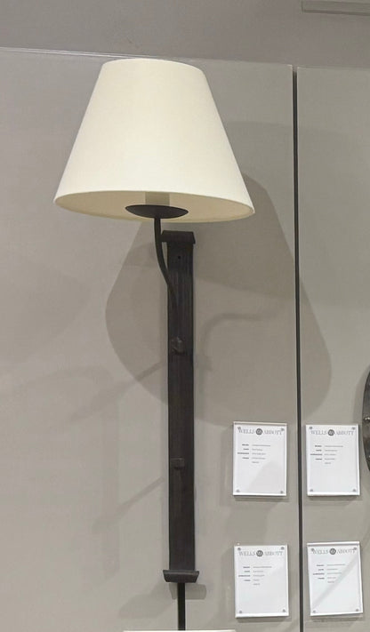 Deni 1 Light Pivot Sconce w/Shade - Antique Bronze