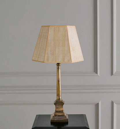 Plain Column Lamp Brass - Antique Brass