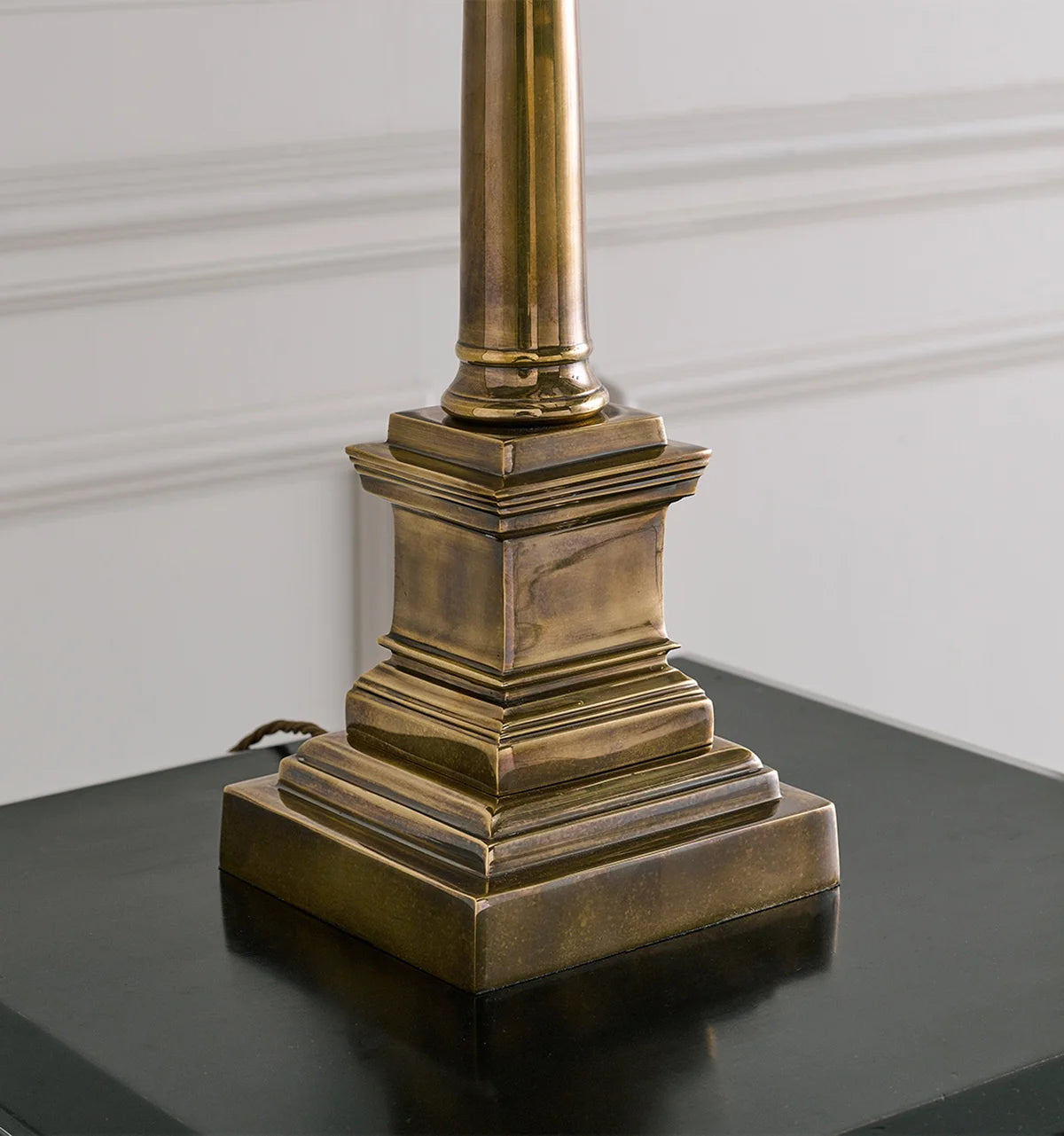 Plain Column Lamp Brass - Antique Brass