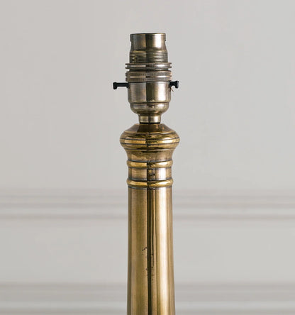 Plain Column Lamp Brass - Antique Brass