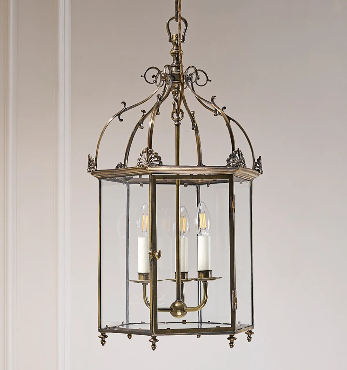Georgian Lantern Large - Antique Brass