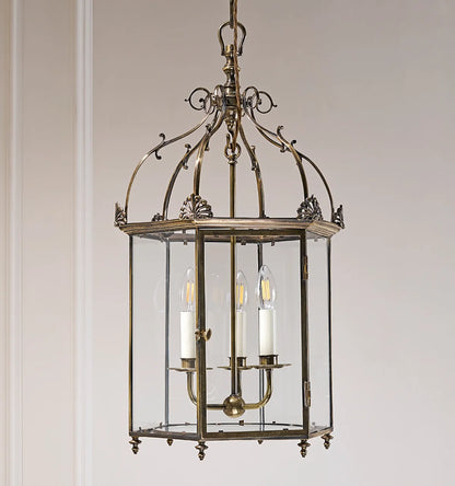 Georgian Lantern Large - Antique Brass