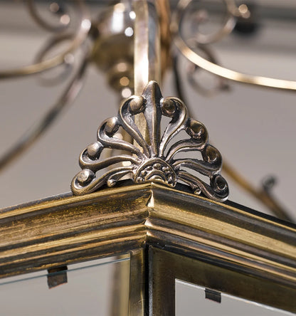 Georgian Lantern Large - Antique Brass