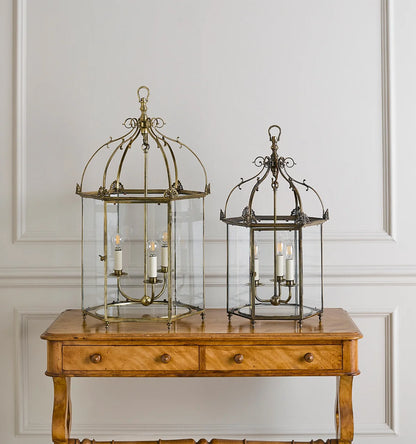 Georgian Lantern Large - Antique Brass