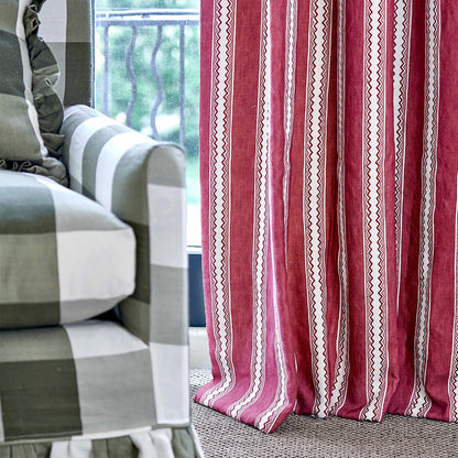 Zig Zag Stripe - Raspberry