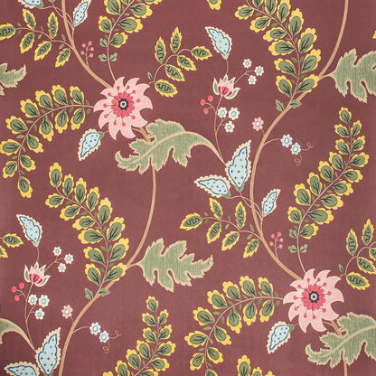 Floral Trail Wallpaper - Raspberry