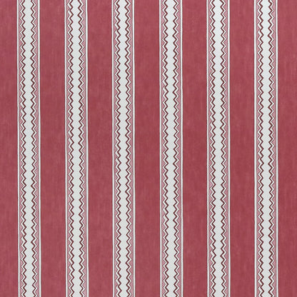 Zig Zag Stripe Wallpaper - Raspberry