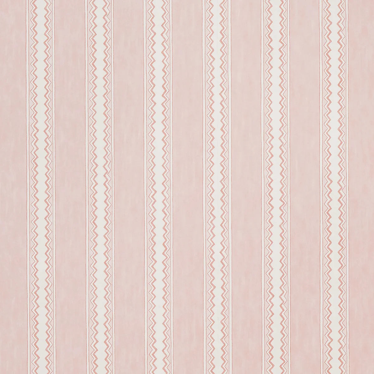 Zig Zag Stripe Wallpaper - Rose
