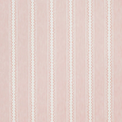 Zig Zag Stripe Wallpaper - Rose