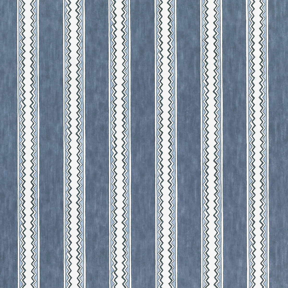 Zig Zag Stripe Wallpaper - Midnight