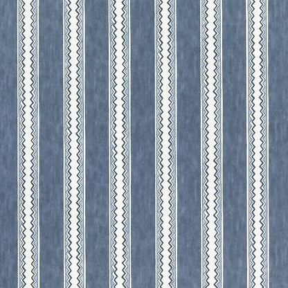 Zig Zag Stripe Wallpaper - Midnight