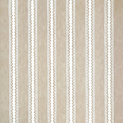 Zig Zag Stripe Wallpaper - Biscuit