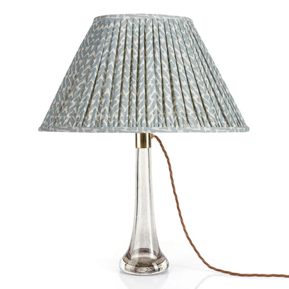 Oval Lampshade in Light Blue Rabanna