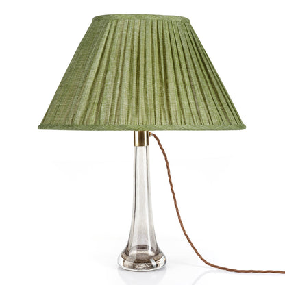 16 Inch Oval Gathered Bedwyn Lampshade - Kintyre Green