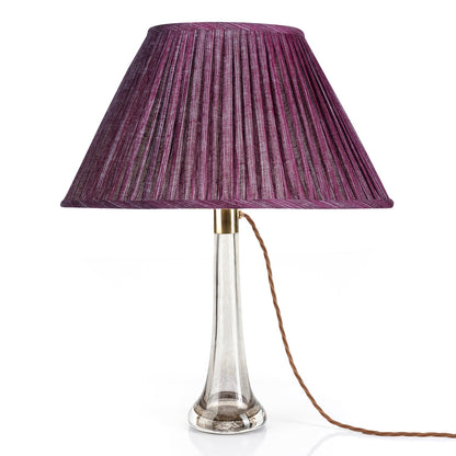 16 Inch Oval Gathered Bedwyn Lampshade - Back To The Fuchsia