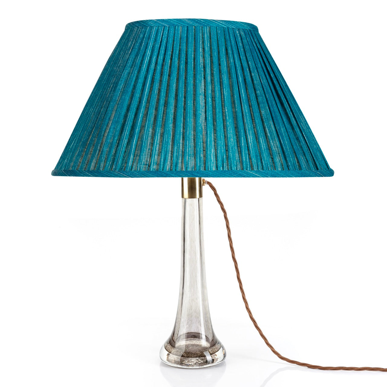 16 Inch Oval Gathered Bedwyn Lampshade - Suede Shoes