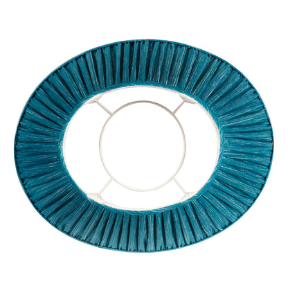 16 Inch Oval Gathered Bedwyn Lampshade - Suede Shoes