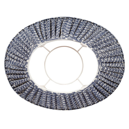 Oval Lampshade in Navy Blue Rabanna