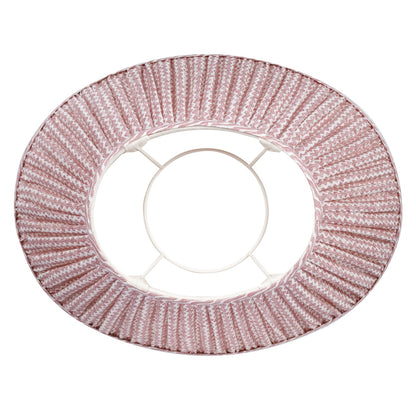 Oval Lampshade in Pink Popple