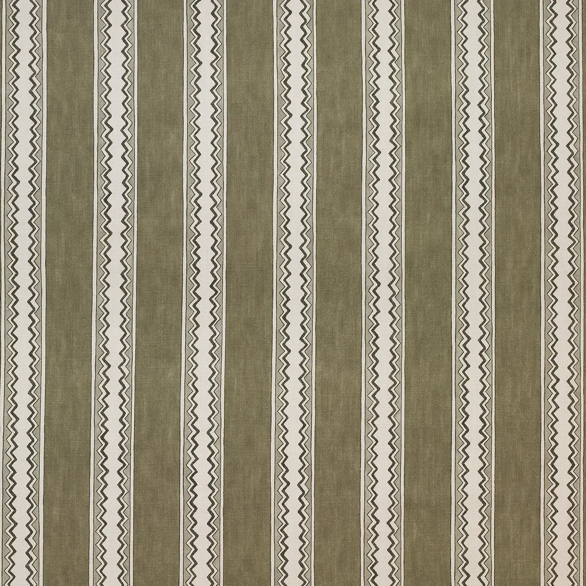 Zig Zag Stripe - Moss
