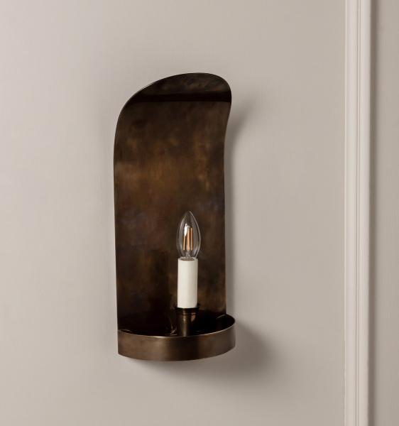 Manningford Sconce, Wired - Antique Brass