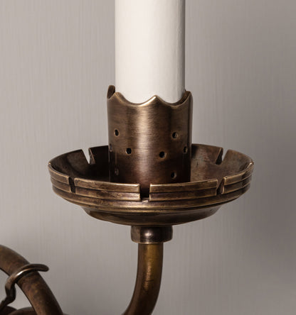 William White Sconce - Antique Brass