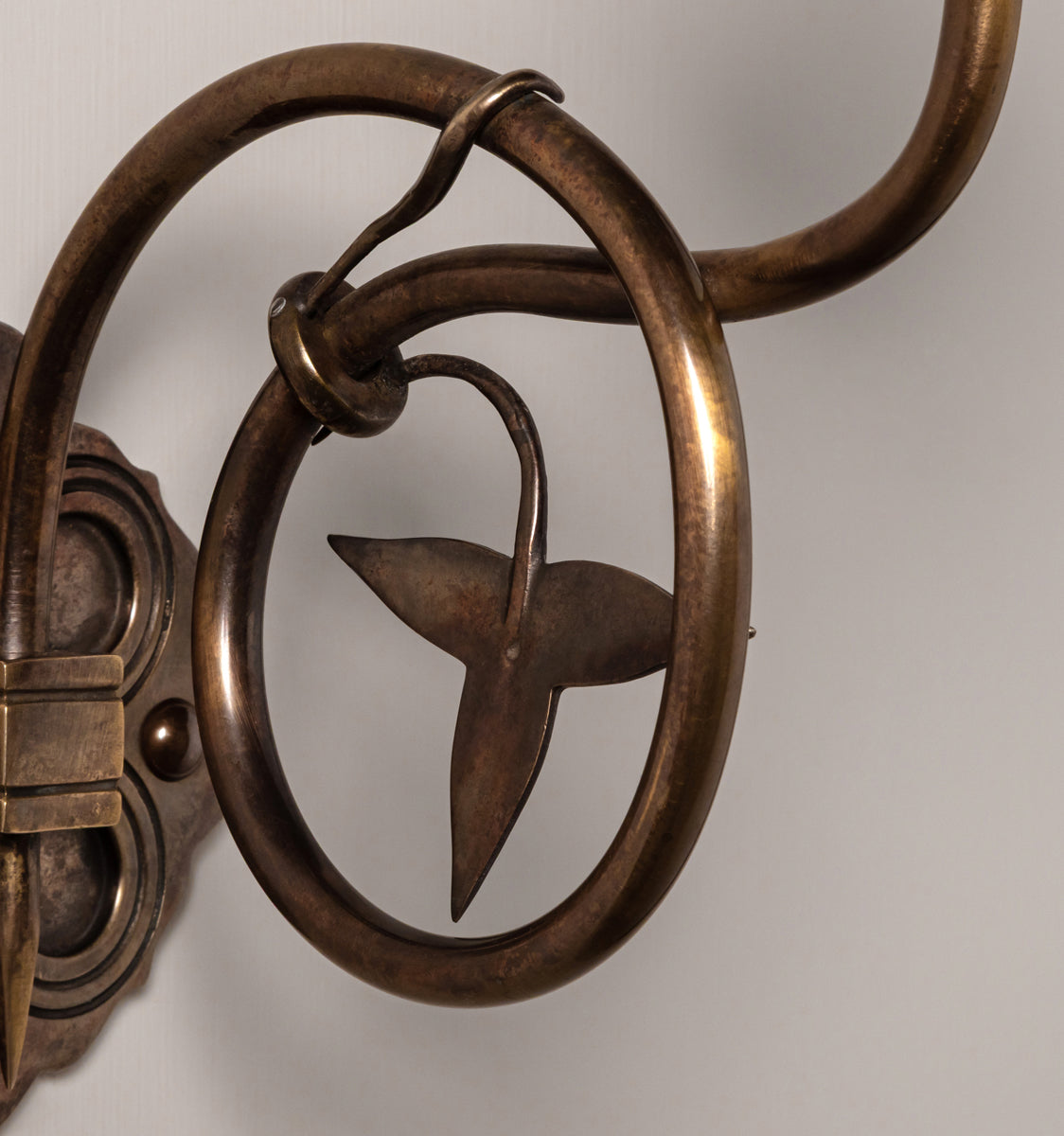 William White Sconce - Antique Brass